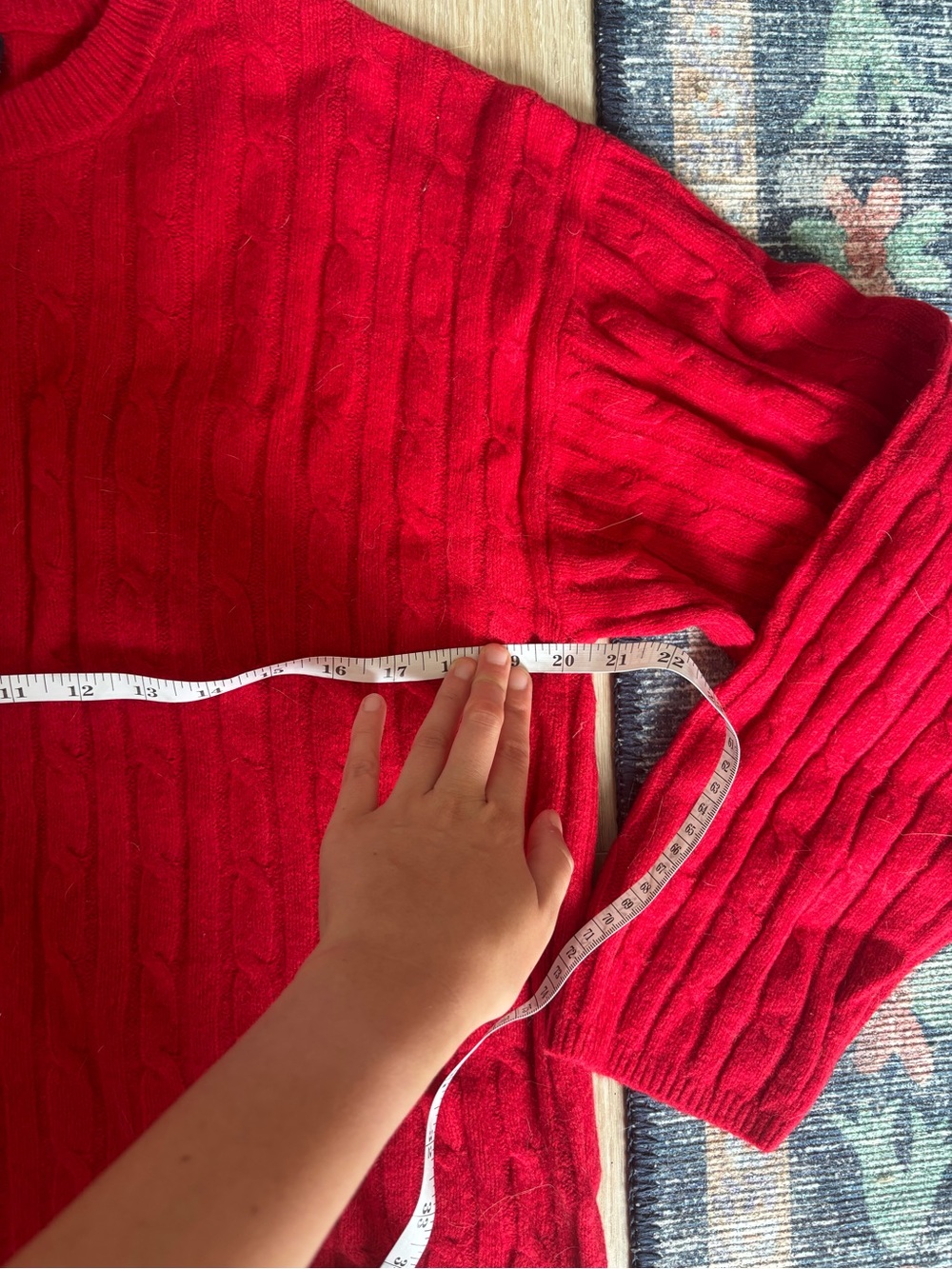 Gap Red Cable-Knit Crewneck Sweater - Picture 6 of 8